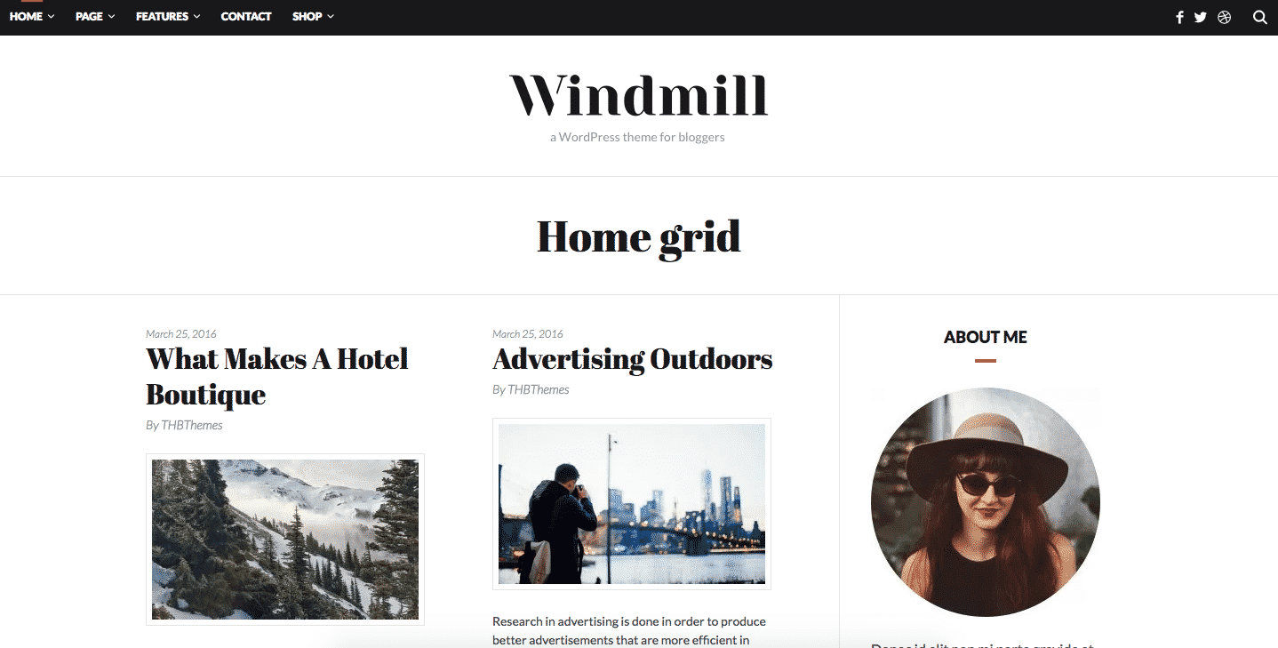 Windmille theme wordpress gratuit