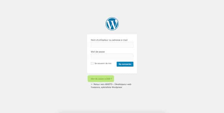  Forgot password on WordPress, tutorial 